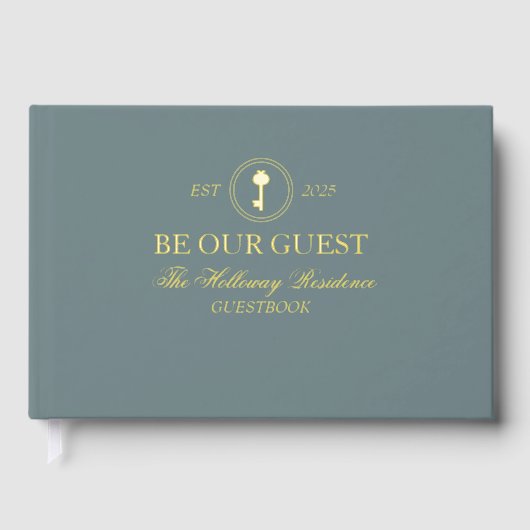 Custom Classic Be Our Guest Household Guest Book Gastenboek (Voorkant)