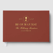 Custom Classic Be Our Guest Household Guest Book Gastenboek (Voorkant)