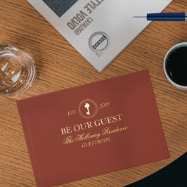 Custom Classic Be Our Guest Household Guest Book Gastenboek