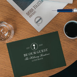 Custom Classic Be Our Guest Household Guest Book Gastenboek