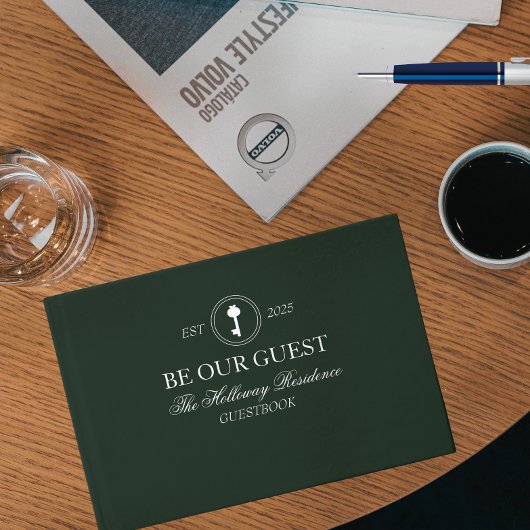 Custom Classic Be Our Guest Household Guest Book Gastenboek