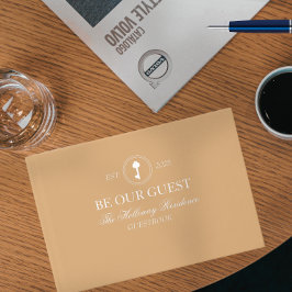 Custom Classic Be Our Guest Household Guest Book Gastenboek