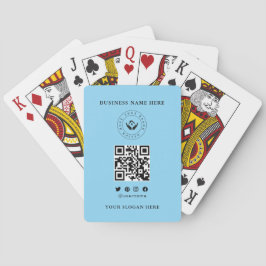 Custom Classic Business Logo & QR-code Pokerkaarten