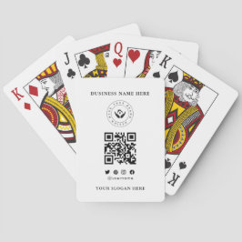 Custom Classic Business Logo & QR-code Pokerkaarten