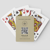 Custom Classic Business Logo & QR-code Pokerkaarten (Achterkant)