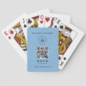 Custom Classic Business Logo & QR-code Pokerkaarten (Achterkant)