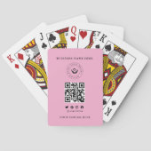 Custom Classic Business Logo & QR-code Pokerkaarten (Achterkant)