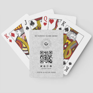Custom Classic Business Logo & QR-code Pokerkaarten