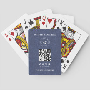 Custom Classic Business Logo & QR-code Pokerkaarten