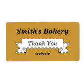 Custom Classic Dank u Business Labels (Voorkant)