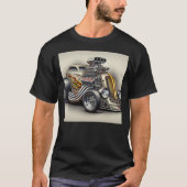 Custom Classic Dragster auto T-shirt (Voorkant)