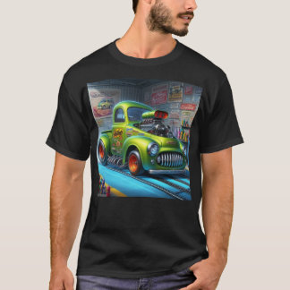 Custom Classic Dragster auto truck T-Shirt