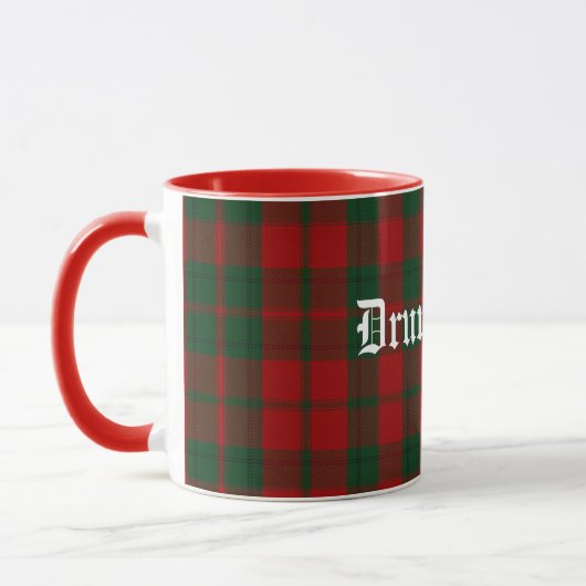 Custom Classic Drummond Tartan Plaid Mok (Links)