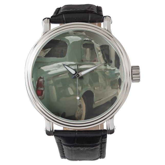 Custom classic_green horloge (Voorkant)