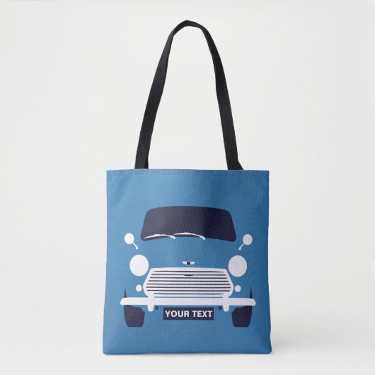Custom Classic Mini omdat tote bag (Voorkant)