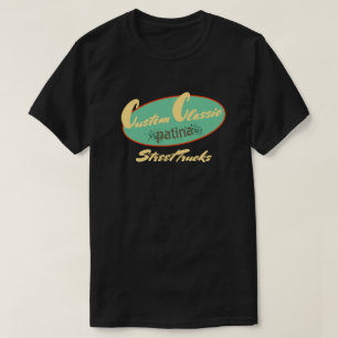 Custom Classic Patina Street Trucks Retro  T-shirt