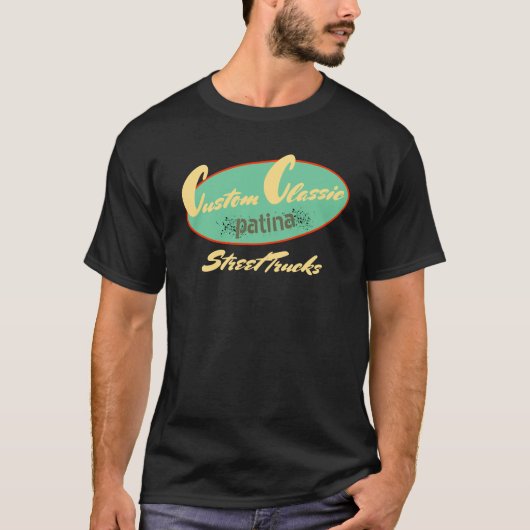 Custom Classic Patina Street Trucks Retro  T-shirt (Voorkant)