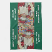 Custom Classic Santa Keuken Handdoeken Kerstmis 20 (Verticaal)