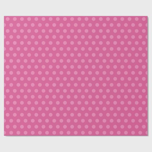 Custom  Classic Sjabloon Roze Polka Dots Cadeaupapier (Vlak)
