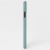 Custom Classy Aqua Seafoam Green Leather Pattern iPhone Hoesje (Rechterkant)