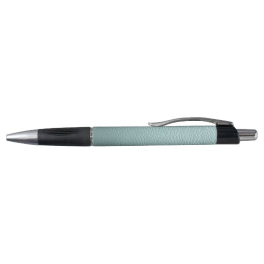 Custom Classy Aqua Seafoam Green Leather Pattern Pen (Bovenkant)