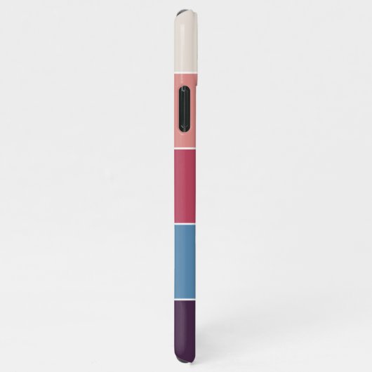 Custom Classy romantisch liefdeshart en uw namen iPhone Hoesje (Rechterkant)