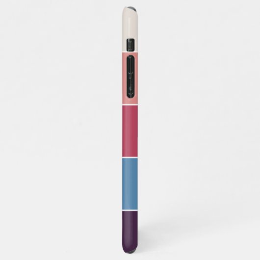 Custom Classy romantisch liefdeshart en uw namen iPhone Hoesje (Linkerkant)