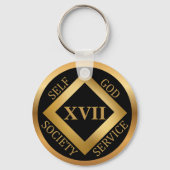 Custom Clean Time Recovery Milestone Gift Sleutelhanger (Voorkant)