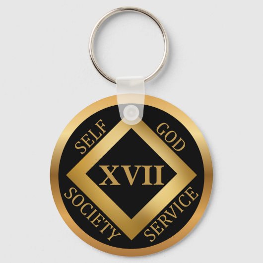 Custom Clean Time Recovery Milestone Gift Sleutelhanger (Voorkant)