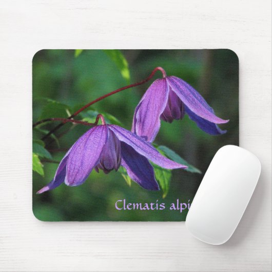 Custom Clematis Mousepad Muismat (Met muis)