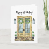 Custom Client Happy Birthday Celebration Note Kaar Notitiekaartje (Voorkant)