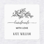 Custom Clothing Iron on label for handmade item (Design 2)