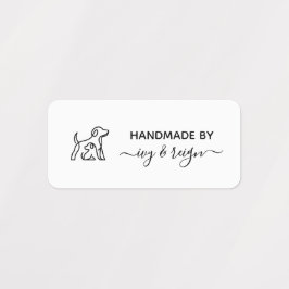 Custom clothing Label for crafter with pet icon