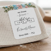 Custom Clothing label Sewing or Crochet with logo