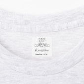 Custom Clothing label Sewing or Crochet with logo (Aangebracht)