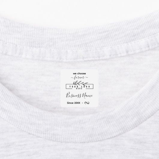 Custom Clothing label Sewing or Crochet with logo (Aangebracht)