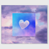 CUSTOM CLOUD HART wrapping papier (Vlak)