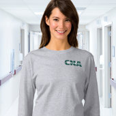 Custom CNA Credentials with Name T-shirt