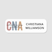 Custom CNA Retro Certified Nursing Assistant Naamplaatje (Voorkant)