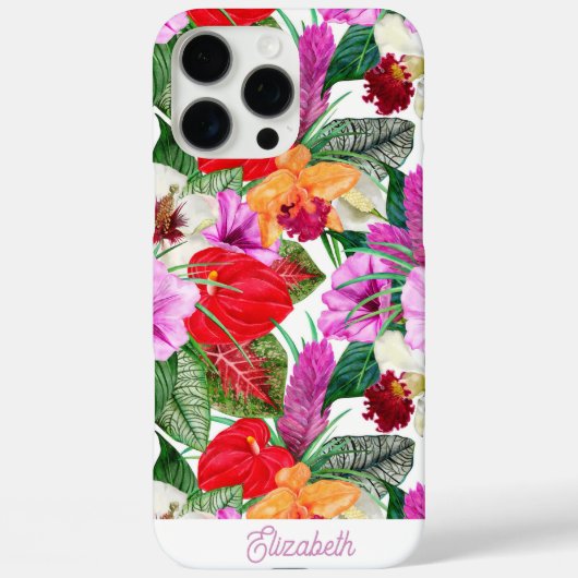 Custom Coastal Paradise Blooms Hoesje-Mate iPhone Case-Mate iPhone Case (Achterkant)