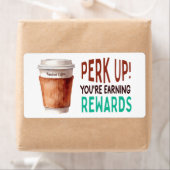 Custom Coffee Cafe Loyalty Etiket (Insitu)