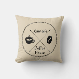 Custom Coffee House Pillow Kussen