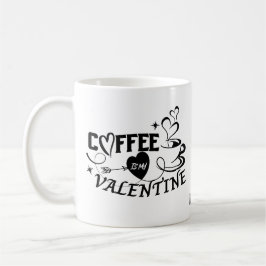 Custom Coffee Lover Heart Arrow Valentine Koffiemok