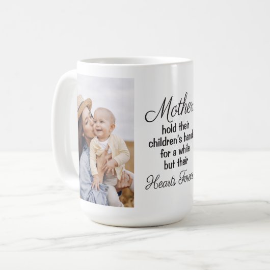 Custom Coffee Mok voor mama met afbeeldingen (Voorkant links)