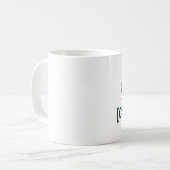 Custom Coffee Mug - "Coffee First, [Name] Later" Koffiemok (Voorkant links)
