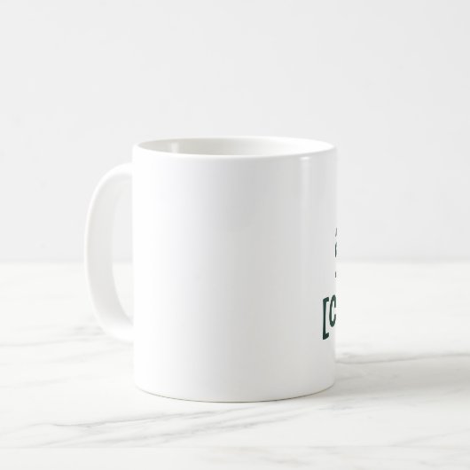 Custom Coffee Mug - "Coffee First, [Name] Later" Koffiemok (Voorkant links)
