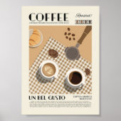 Custom Coffee Poster | Matte Giclée Print (Voorkant)