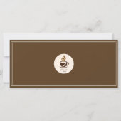 Custom Coffee Shop Gift Certificate | Personalized (Achterkant)