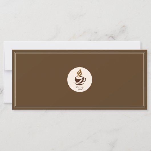 Custom Coffee Shop Gift Certificate | Personalized (Achterkant)