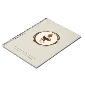 Custom Coffee Shop Notebook with Logo Notitieboek (Linkerzijde)